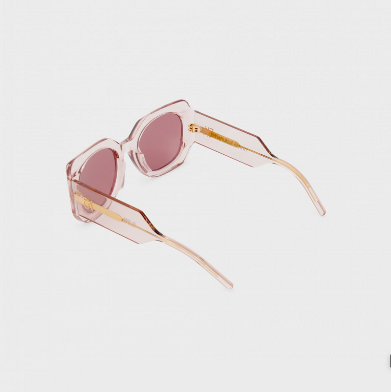 Emmanuelle Khanh Round Sunglasses - Pale Pink Timeless Martha's Vineyard