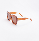 Emmanuelle Khanh Square Acetate Sunglasses - Tabacco Timeless Martha's Vineyard