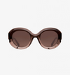 Emmanuelle Khanh Round Sunglasses - Dark Tan Timeless Martha's Vineyard