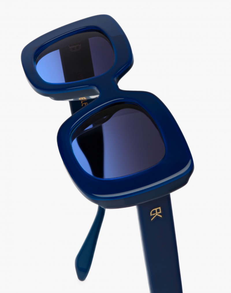 Emmanuelle Khanh Marine Blue Pamela Sunglasses Timeless Martha's Vineyard 