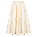 Meimeij Floral Skirt - Cream Timeless Martha's Vineyard