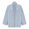 La Fée Parisienne Blue Cotton Cashmere Open Cardigan  Timeless Martha's Vineyard 