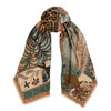 Sabina Savage The Jaguar's Paradise Wool + Silk Scarf Timeless Martha's Vineyard 