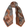Sabina Savage The Song Deer Wool + Silk Scarf Coral Timeless Martha's Vineyard 
