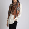 Sabina Savage The Song Deer Wool + Silk Scarf Coral Timeless Martha's Vineyard 
