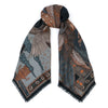 Sabina Savage The Song Deer Wool + Silk Scarf Storm Timeless Martha's Vineyard 
