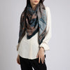 Sabina Savage The Song Deer Wool + Silk Scarf Storm Timeless Martha's Vineyard 