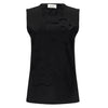 Meimeij Flower Sleeveless Tee - Black Timeless Martha's Vineyard