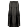 Tiered Linen Skirt - Black