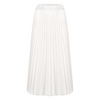 Midi Pleated Skirt - White