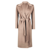 Purotatto Cashmere Cashmere and Wool Belted Coat - Wheat Timeless Martha's Vineyard