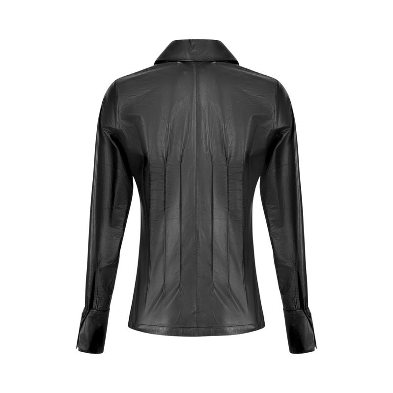 Utzon Fitted Leather Shirt Timeless Martha's Vineyard