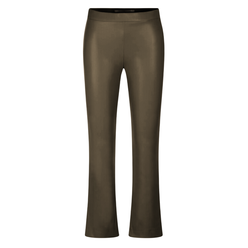 Raffeallo Rossi Macy Leather Pant - Brown Timeless Martha's Vineyard 