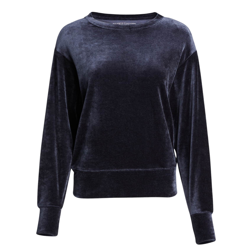 Majestic Filatures Velvet Sweatshirt Timeless Martha's Vineyard