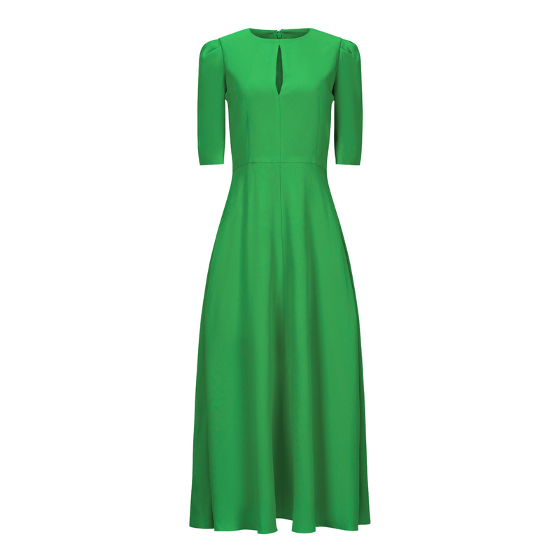 And Tate Irish Designer Kelly Green Crepe Maxi Dress Timeless And Tate Irish Designer Kelly Green Crepe Maxi Dress Timeless