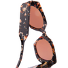 Round Acetate Sunglasses - Orange + Black