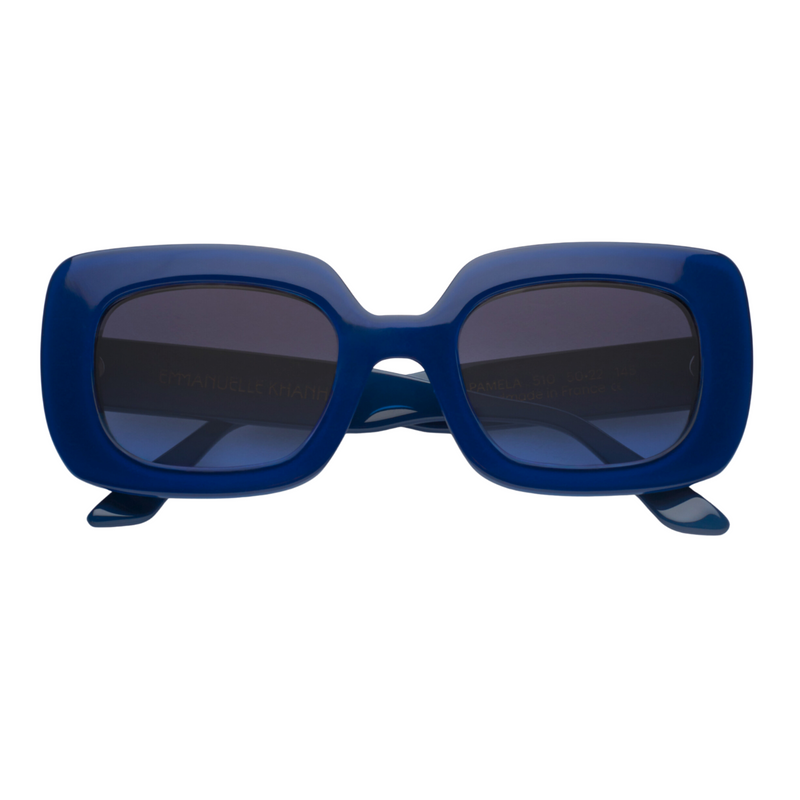 Emmanuelle Khanh Marine Blue Pamela Sunglasses 