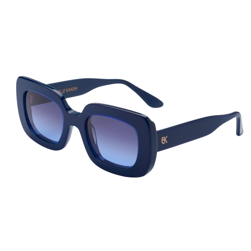 Emmanuelle Khanh Marine Blue Pamela Sunglasses 