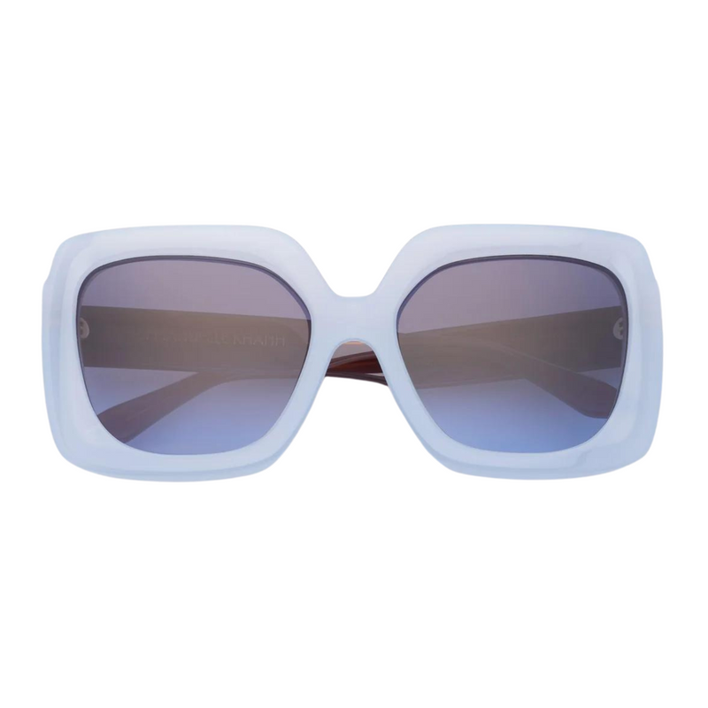 Emmanuelle Khanh Baby Blue Square Acetate Sunglasses 