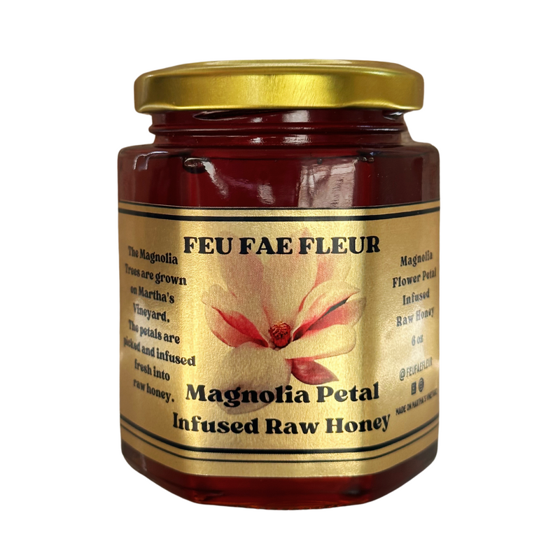 Magnolia Flower Petal Infused Raw Honey