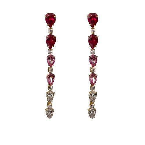 Elongate Pear Shape Drop Earrings Timeless Martha's Vineyard