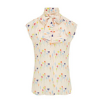 Maison Common Bow Balloon Tie Blouse Timeless Martha's Vineyard