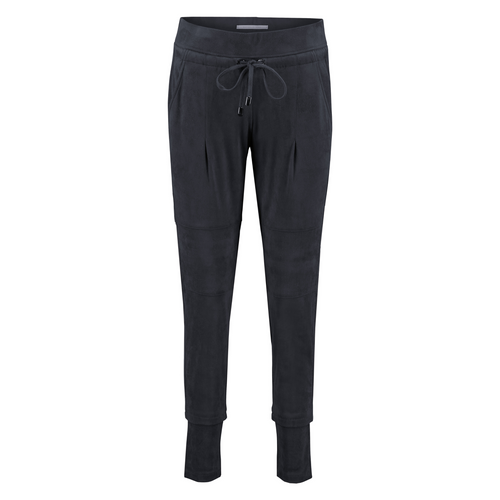 Raffaello Rossi Candice Pant in Charcoal Blue Vegan Suede Timeless Martha's Vineyard 