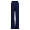 Edward Achour Wide Leg Crepe Trousers with Coin Buttons