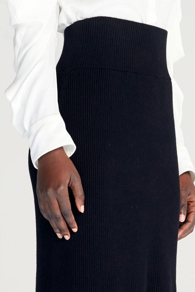 Palmer / / Harding Fluted Cotton + Cashmere Skirt Timeless Martha's Vineyard 