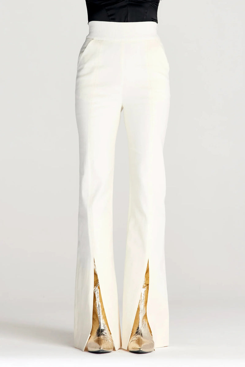 Palmer / / Harding Ecru Cotton Drill Entirety Trouser Timeless Martha's Vineyard
