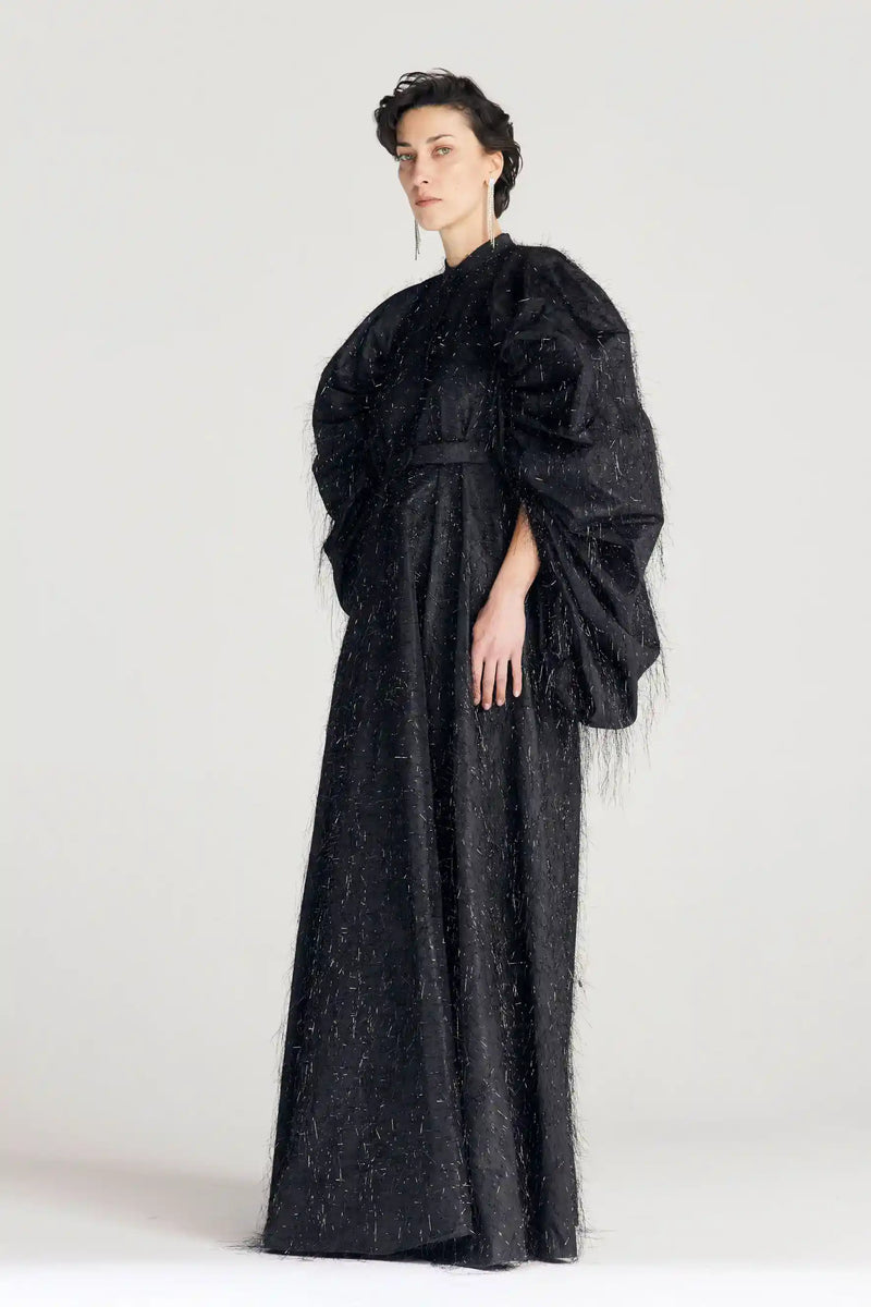 Palmer / / Harding Black Sparkle Encompass Taffeta Gown Timeless Martha's Vineyard 