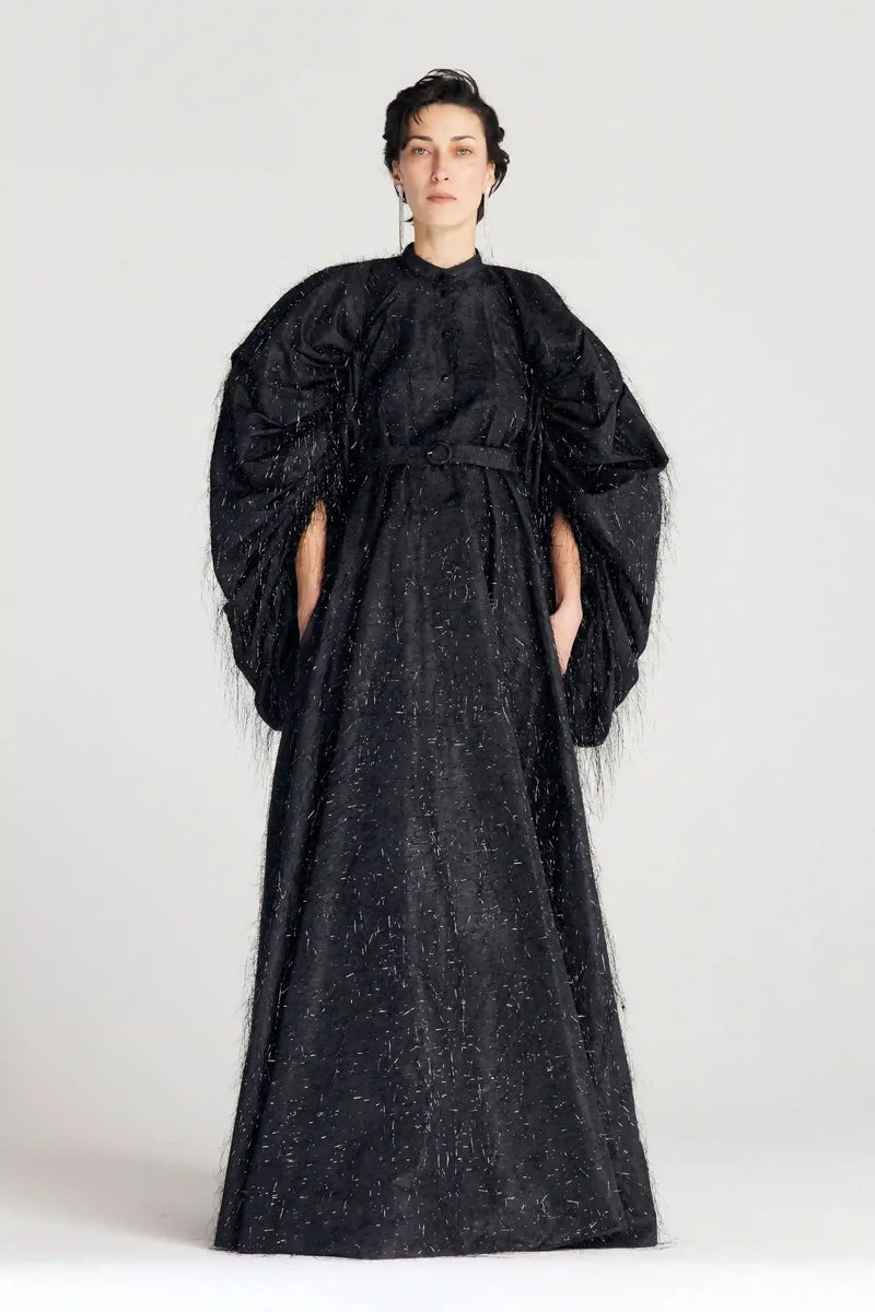 Palmer / / Harding Black Sparkle Encompass Taffeta Gown Timeless Martha's Vineyard 