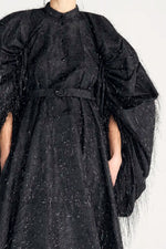 Palmer / / Harding Black Sparkle Encompass Taffeta Gown Timeless Martha's Vineyard 