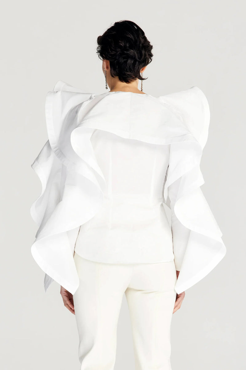 Palmer / / Harding White Wanderlust Taffeta Shirt Timeless Martha's Vineyard 