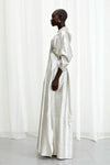 Honesty Opens Linen Gown - Silver