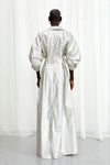 Honesty Opens Linen Gown - Silver
