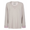 Relaxed Cashmere V-Neck with cuff detail