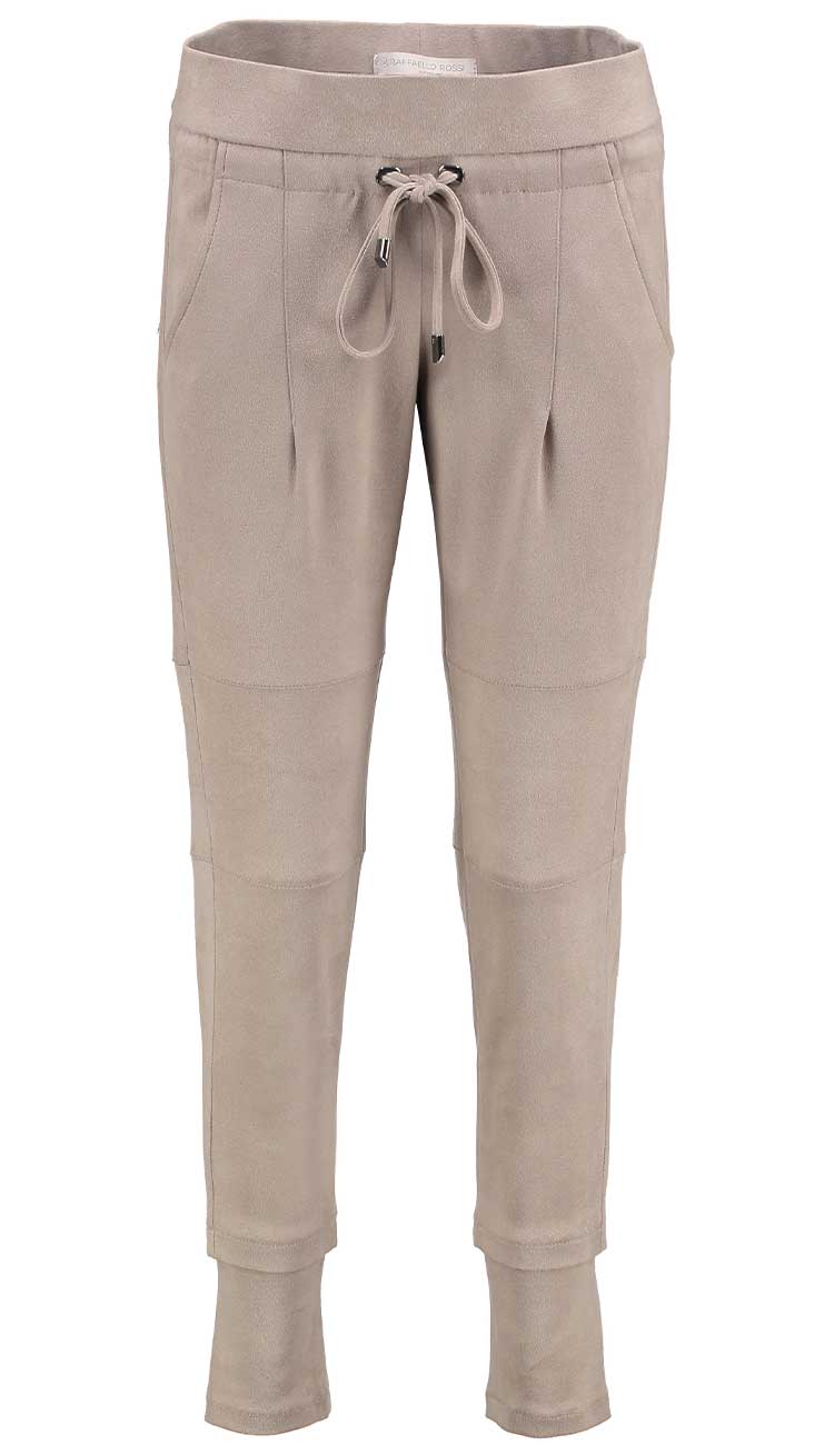 Raffaello Rossi Candice Pant in Mocha Vegan Suede Timeless Martha's Vineyard 