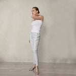 Raffaello Rossi Candy Pant Light Grey Timeless Martha's Vineyard