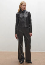 Arma Emy Leather Jacket - Brown Timeless Martha's Vineyard