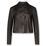 Arma Emy Leather Jacket - Brown Timeless Martha's Vineyard