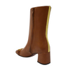 Mara Bini Cognac Leather Back Gold Stripe Boot Timeless Martha's Vineyard