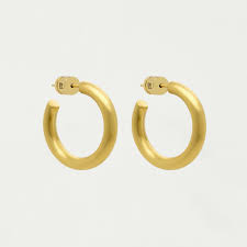 Dune Mini Hoop - Gold