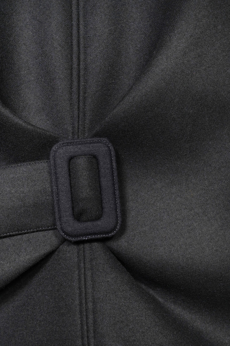 Dacia Double-faced Wool Scuba Top - Black