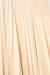 Natan Dalia Ivory Pleated Faux Leather Midi Skirt Timeless Martha's Vineyard 