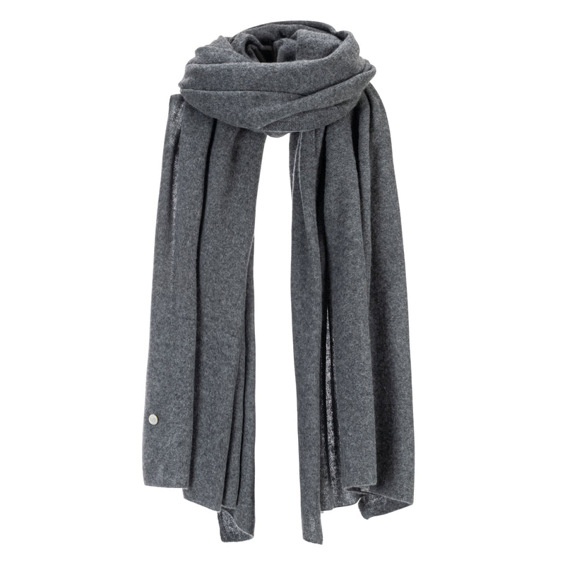 Exclusively Ours Cashmere Travel Wrap Dark Charcoal Timeless Martha's Vineyard 