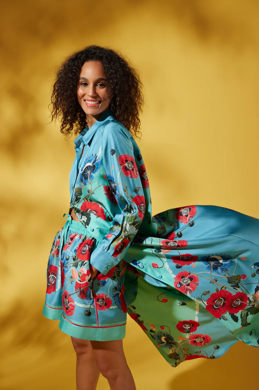 ferrari silk drape dress Gorgeous 1970s Marina Ferrari Silk Multicolored Circle Print Wrap Dress