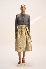 Natan Gold Drima Belted Midi Skirt Timeless Martha's Vineyard 