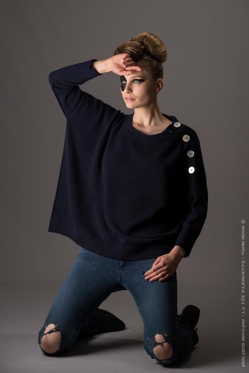 La Fée Parisienne Sabbia Button Sweater Timeless Martha's Vineyard