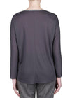 Purotatto Dolman Sleeve Sweater with Metallic Trim Timeless Martha's Vineyard